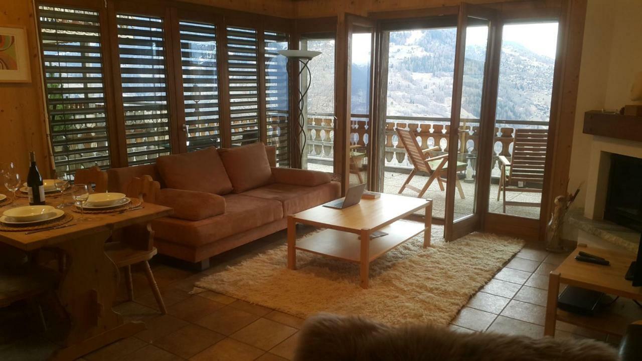 Appartement D'Une Chambre Avec Vue Imprenable - Veysonnaz Luaran gambar